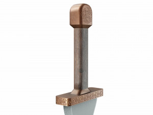 Curved sword 2 3D Model