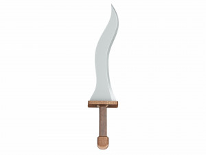 Curved sword 2 3D Model