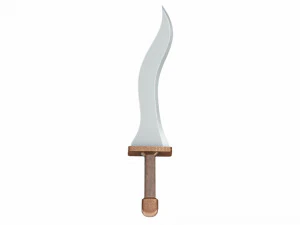Curved sword 2 3D Model