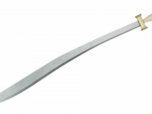 Curved sword 3 3D Model