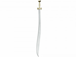 Curved sword 3 Model 3D
