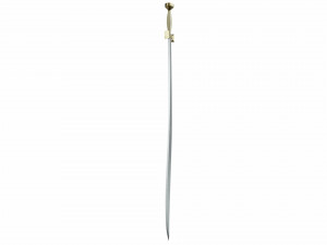Curved sword 3 Model 3D