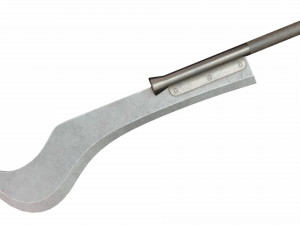 Curved sword 4 3D Model
