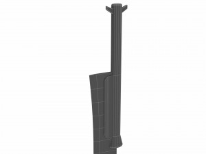 Curved sword 4 3Dモデル