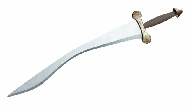 Curved sword 5 3D Model .c4d .max .obj .3ds .fbx .stl .blend