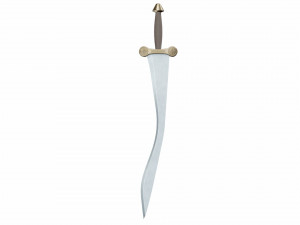 Curved sword 5 3D Model