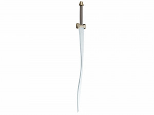 Curved sword 5 3D Model