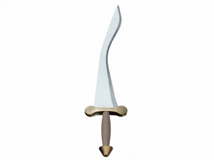 Curved sword 5 3D Model