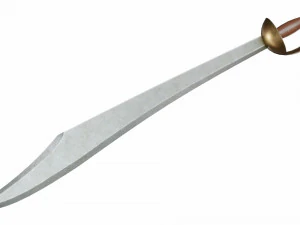 Curved sword 6 3D Model