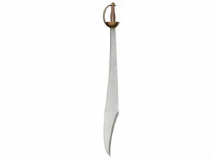 Curved sword 6 3D Model
