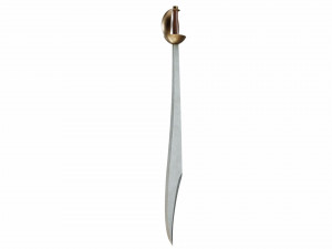 Curved sword 6 3D-Modell