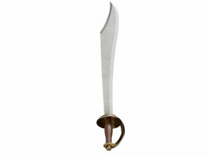 Curved sword 6 3D-Modell
