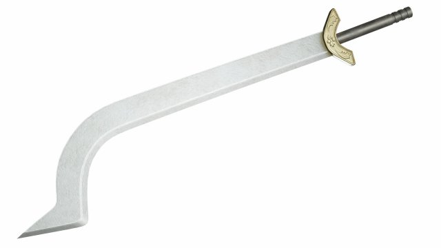 Curved sword 7 3D Модель .c4d .max .obj .3ds .fbx .stl .blend 