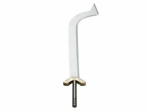 Curved sword 7 3D Model