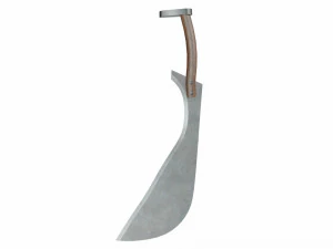 Curved sword 8 3D Model