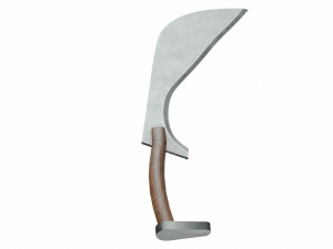 Curved sword 8 3D 模型