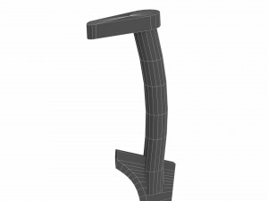 Curved sword 8 3D 模型