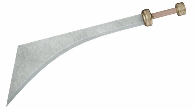 Curved sword 9 Model 3D .c4d .max .obj .3ds .fbx .stl .blend 
