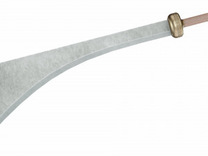 Curved sword 9 Model 3D