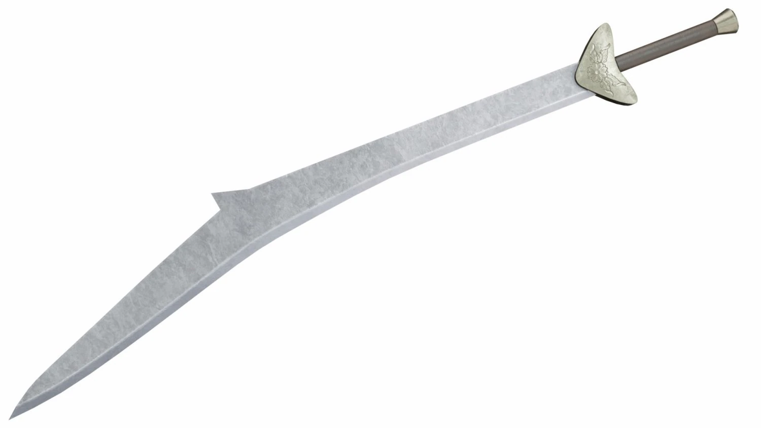 Curved sword 10 3D Model .c4d .max .obj .3ds .fbx .stl .blend 