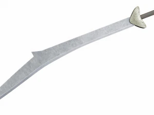 Curved sword 10 3D Model