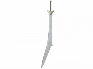 Curved sword 10 Modèle 3D