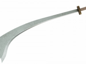 Curved sword 11 3D Model