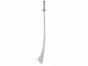 Curved sword 11 3D Model