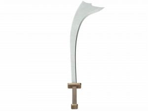Curved sword 11 3D Модель