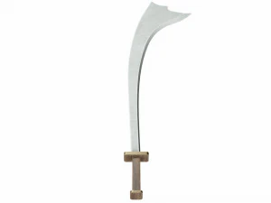 Curved sword 11 3D Model
