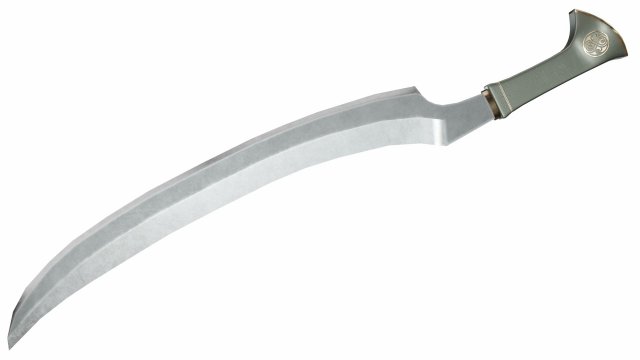 Curved sword 12 3D Model .c4d .max .obj .3ds .fbx .stl .blend 