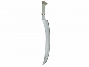 Curved sword 12 3D Model