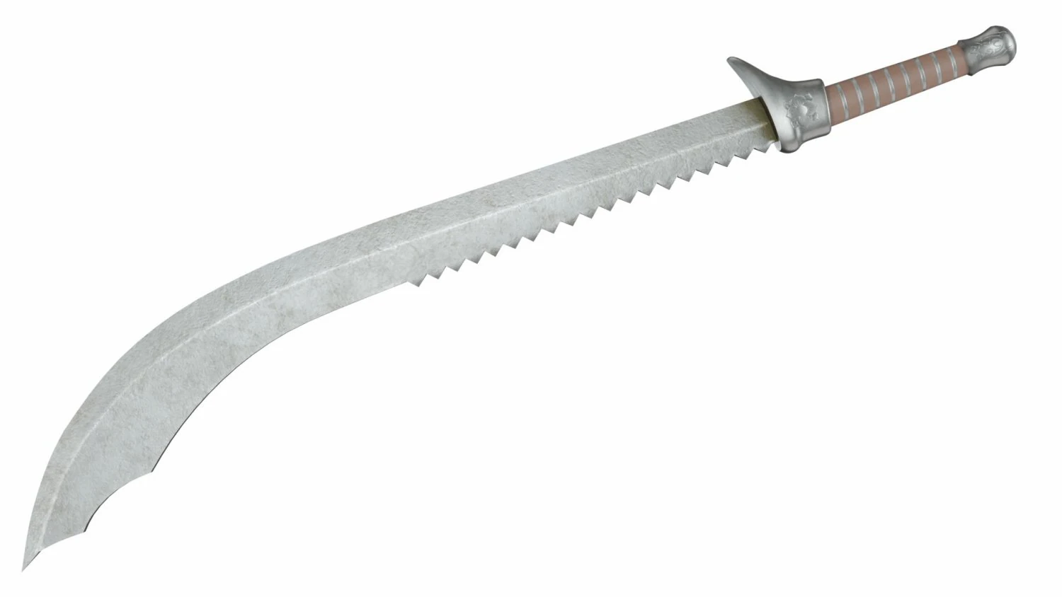 Curved sword 13 3D Model .c4d .max .obj .3ds .fbx .stl .blend 