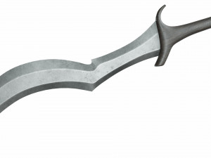 Curved sword 14 Modèle 3D