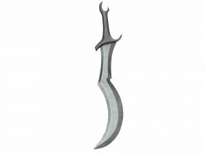 Curved sword 14 Modelo 3D