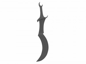 Curved sword 14 Modelo 3D
