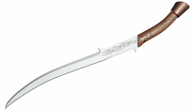 Curved sword 15 Modelo 3D .c4d .max .obj .3ds .fbx .stl .blend 