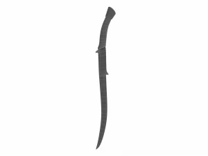 Espada curva 15 Modelo 3D