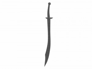Curved sword 16 Modelo 3D