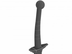 Curved sword 16 Modelo 3D