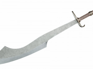 Curved sword 17 3D Model