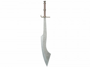 Curved sword 17 Model 3D