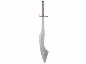 Curved sword 17 3D Model