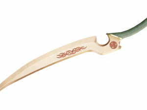 Kort gebogen zwaard 3D Model