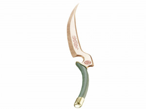 Short curved sword 3D Model