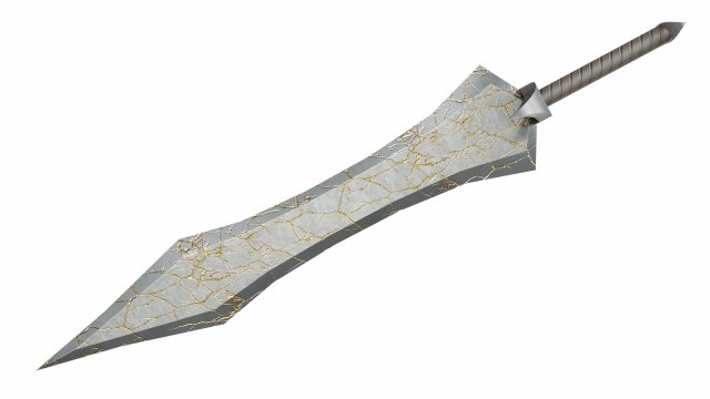 Firesword Model 3D .c4d .max .obj .3ds .fbx .stl .blend 
