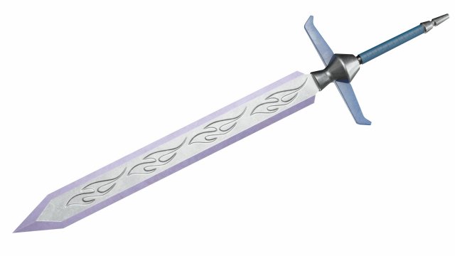 Sword 9 3D Model .c4d .max .obj .3ds .fbx .stl .blend 