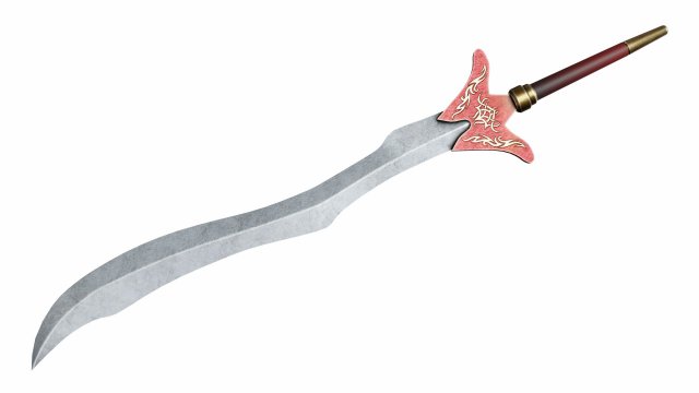 Sword 18 3D Model .c4d .max .obj .3ds .fbx .stl .blend 