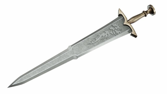 Sword 26 3D Model .c4d .max .obj .3ds .fbx .stl .blend 