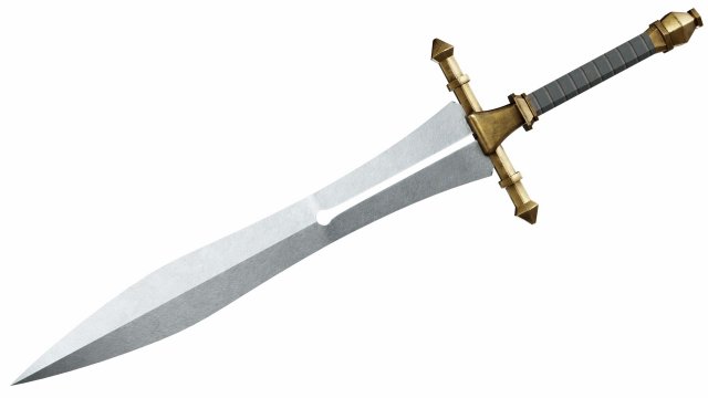 Sword 33 3D Модель .c4d .max .obj .3ds .fbx .stl .blend 